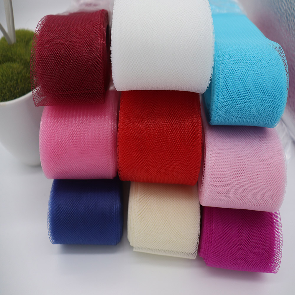 Sewing Fabric - شريط شبكي ناعم من البوليستر، شريط