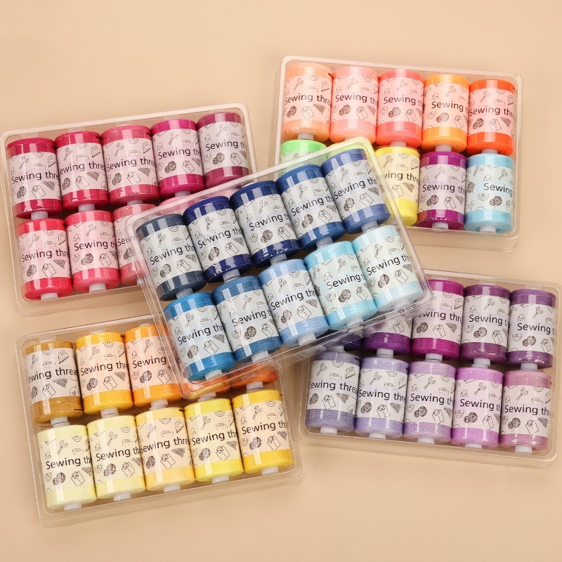 Sewing Thread Production - مجموعة خيوط خياطة متعددة الألوان، خيوط