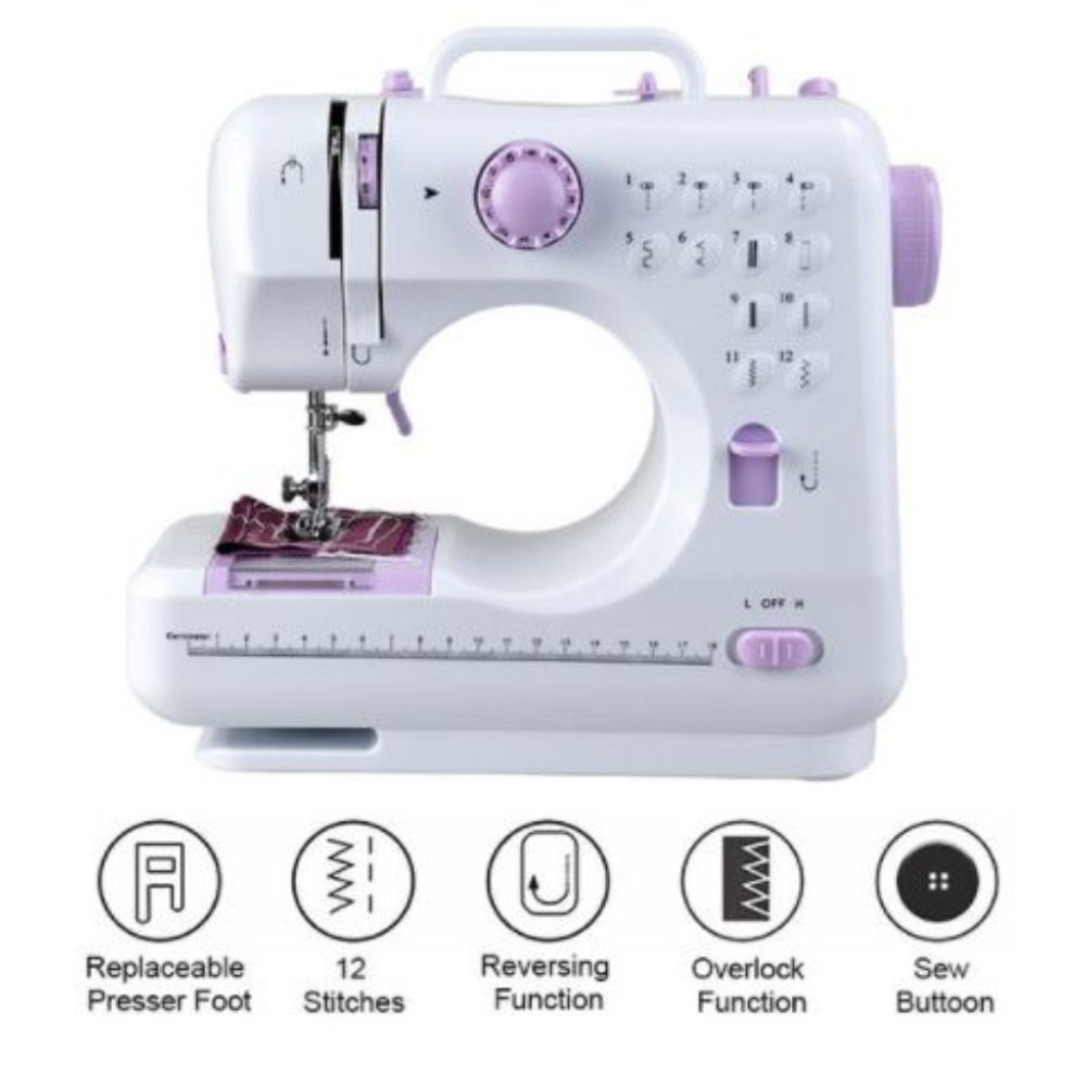 Sewing Jahit - ماكينة خياطة كهربائية منزلية صغيرة بـ