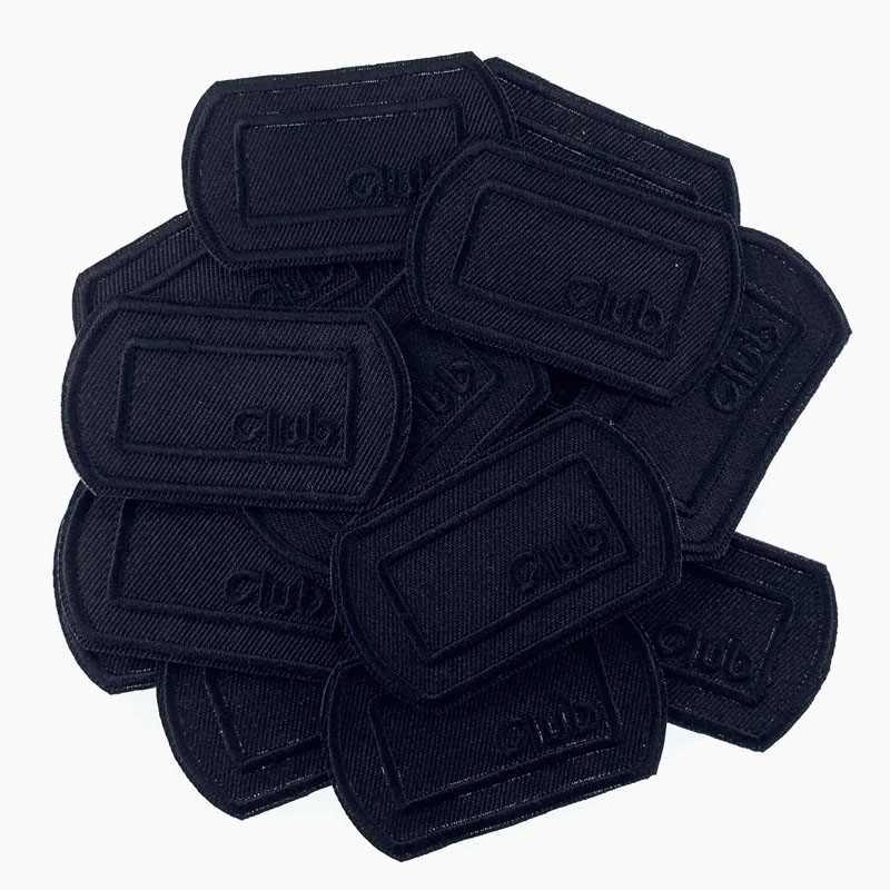Velcro Sew On - 5 قطع من الرقع السوداء للملابس