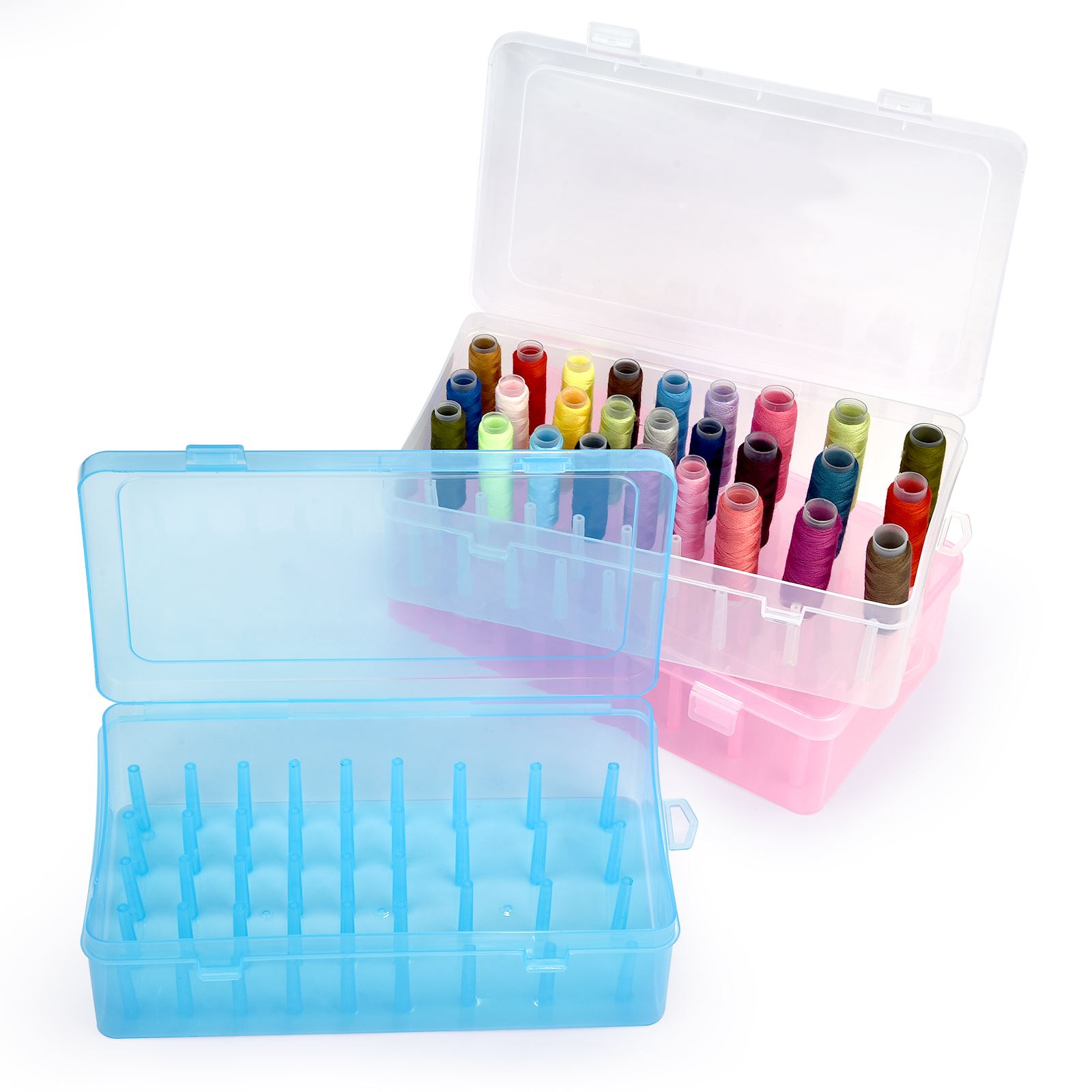 Bobbin Organizer Box - 42 محور خيوط الخياطة صندوق بكرات