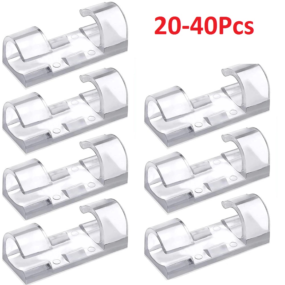 Bobbin Organizer Box - 40 قطعة منظم الكابلات مقاطع إدارة