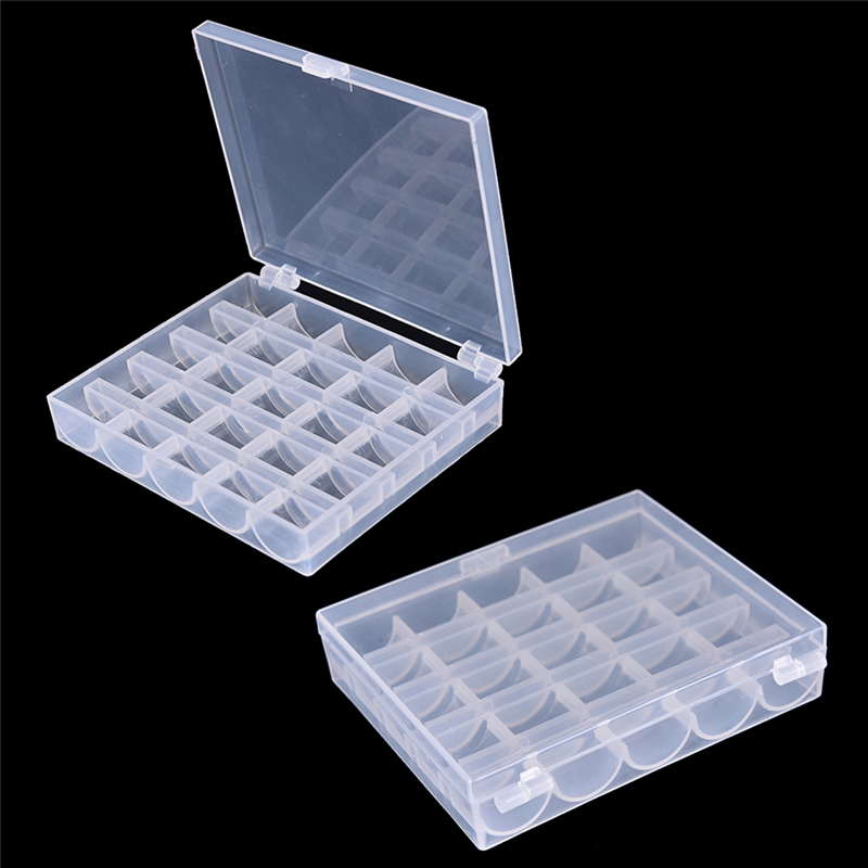 Bobbin Organizer Box - 25 بكرة بكرة فارغة منظم صندوق