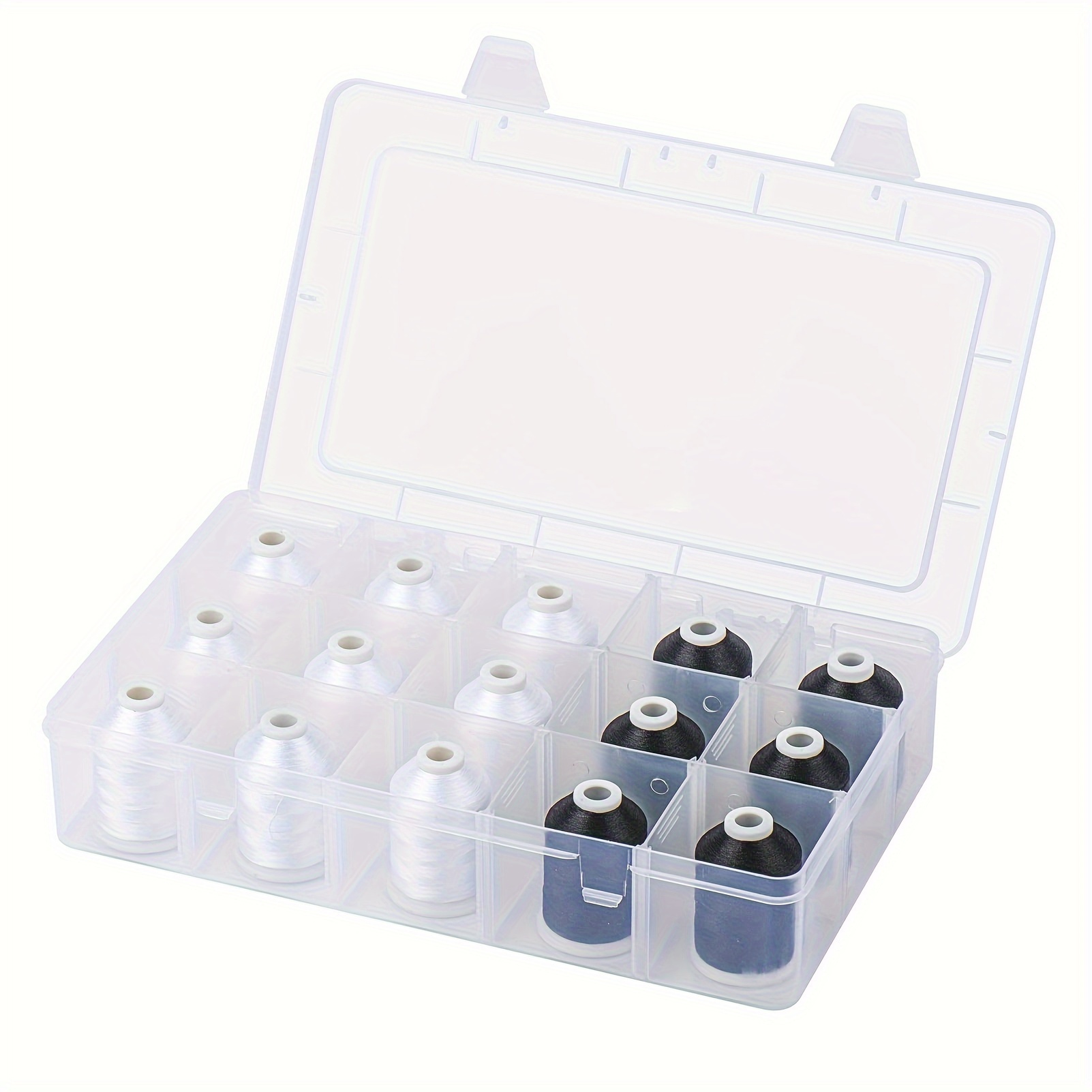 Bobbin Organizer Box - منظم خيوط الخياطة المحمول بـ 15