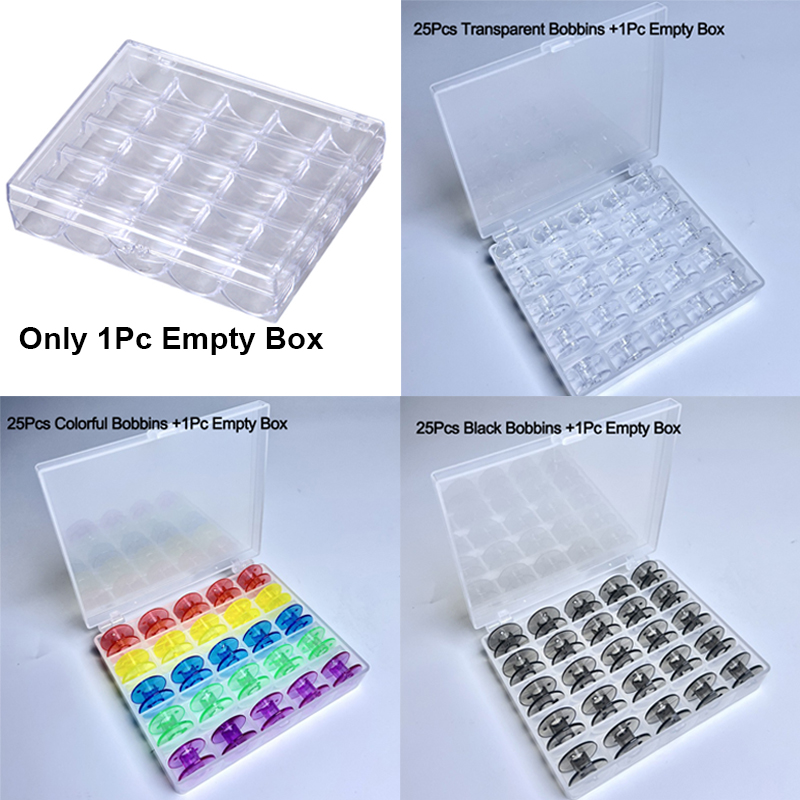 Bobbin Organizer Box - صندوق تخزين بلاستيكي لـ 25 بكرة
