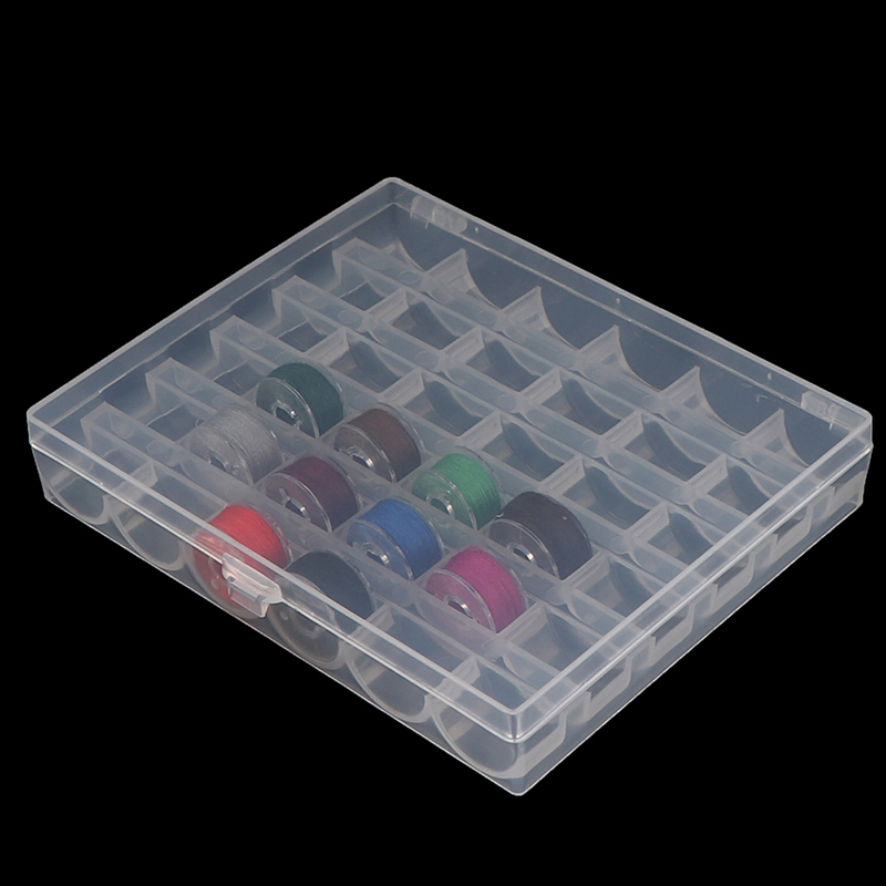 Bobbin Organizer Box - 1 قطعة 36 بكرات فارغة البكرات