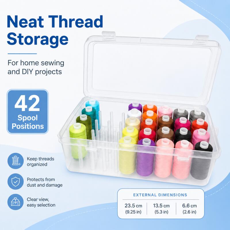 Bobbin Organizer Box - صندوق تخزين خيوط الخياطة، حافظة حمل