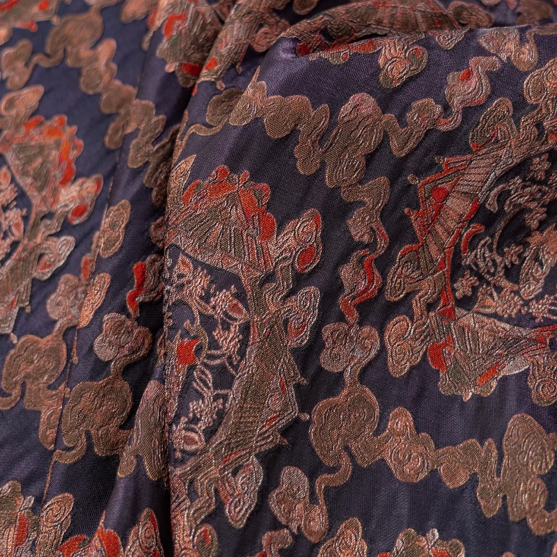 قماش جاكار زهري من الرايون بال - مراجعة Sewing Fabric وسعره