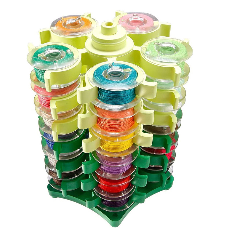 حامل مشبك تخزين لماكينة الخياط - مراجعة Bobbin Organizer Box وسعره