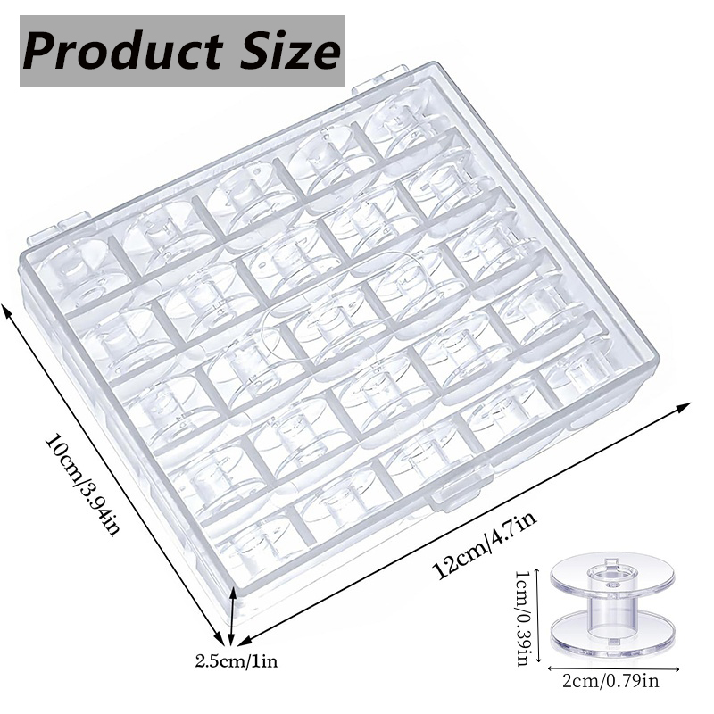 25 قطعة ماكينة خياطة منزلية مج - مراجعة Bobbin Organizer Box وسعره