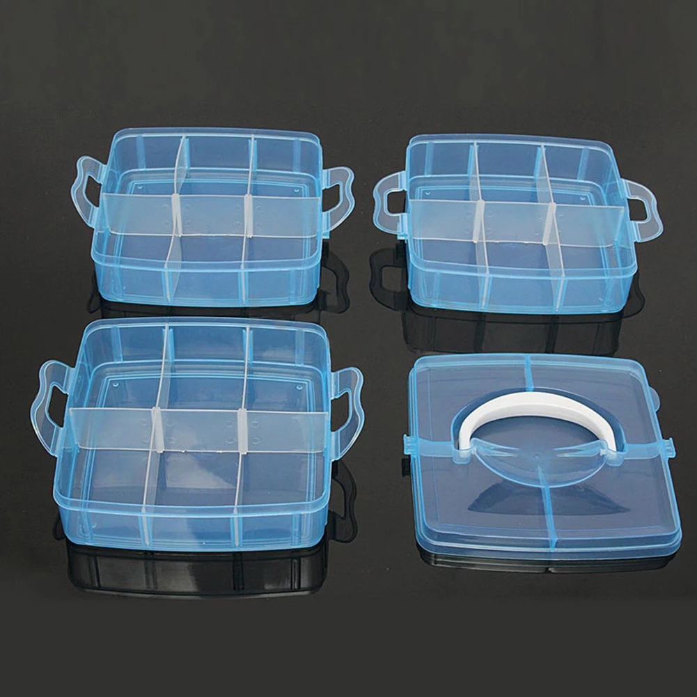 3 طبقات 18 مقصورات البلاستيك ا - مراجعة Bobbin Organizer Box وسعره
