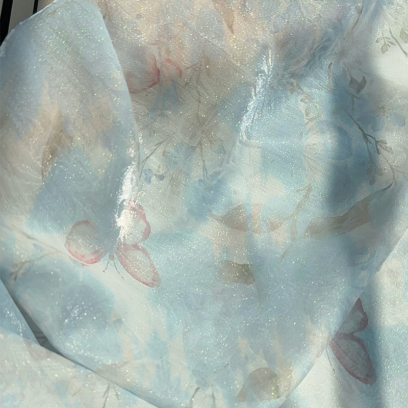 قماش مطبوع رقميًا بنقشة الزهور - مراجعة Sewing Fabric وسعره