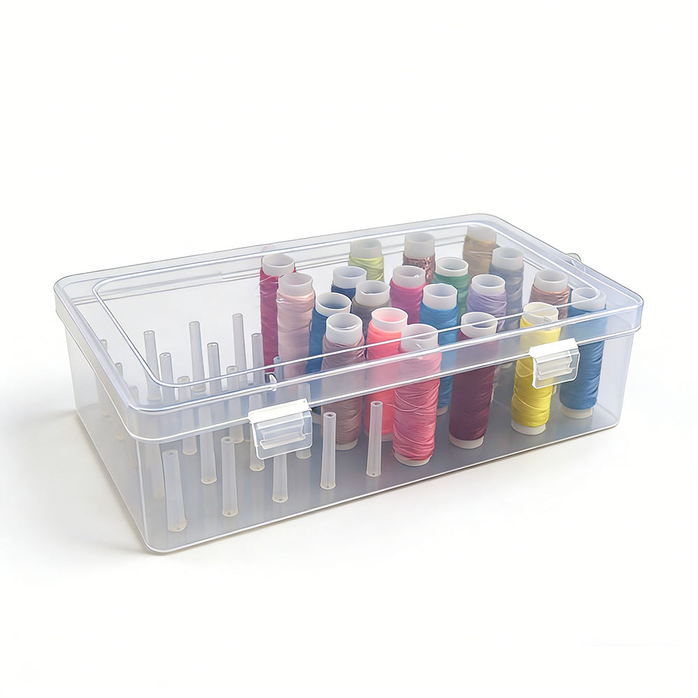 صندوق خيوط خياطة جديد، صندوق ت - مراجعة Bobbin Organizer Box وسعره