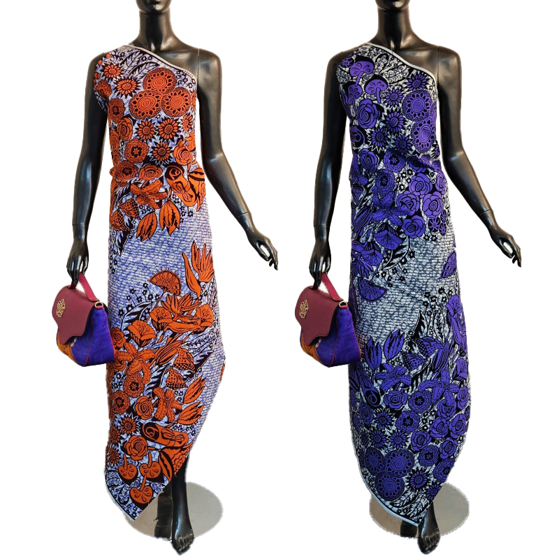 6 ياردة طويلة القطن النمط الأف - مراجعة Sewing Batik Fabric وسعره