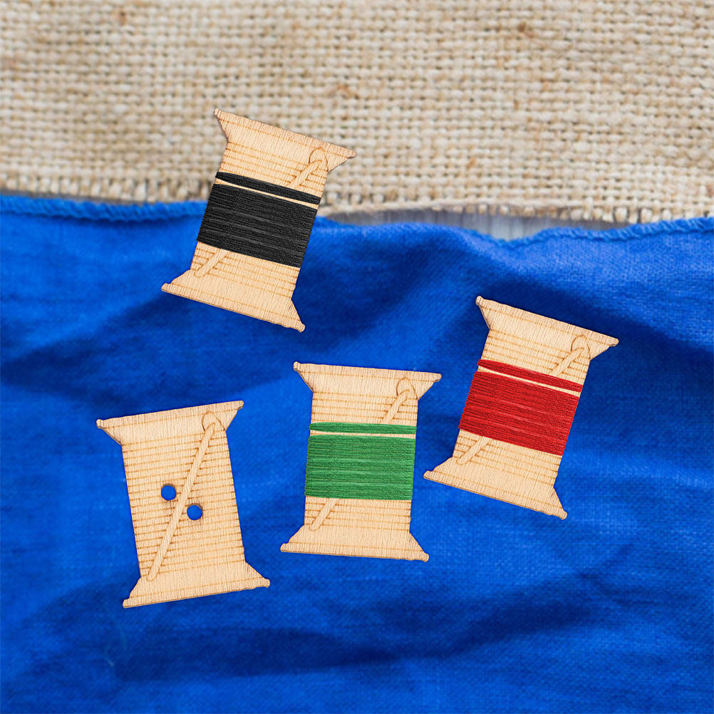 100 قطعة من بكرات خشبية لخيوط  - مراجعة Bobbin Organizer Box وسعره