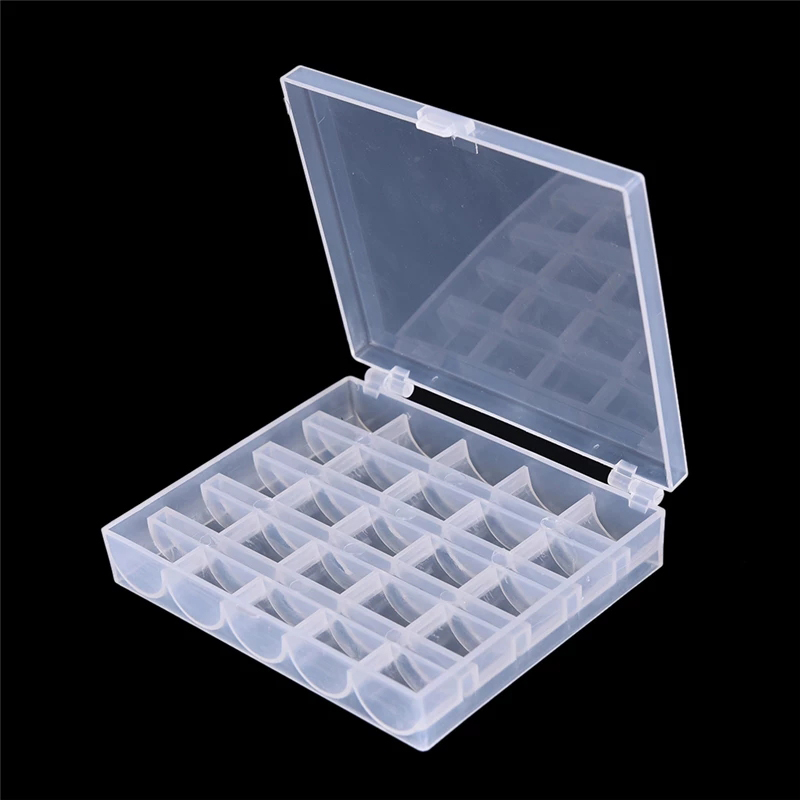 25 بكرة بكرة فارغة منظم صندوق  - مراجعة Bobbin Organizer Box وسعره