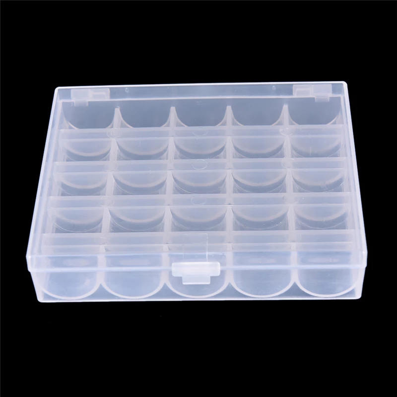 25 بكرة بكرة فارغة منظم صندوق  - مراجعة Bobbin Organizer Box وسعره