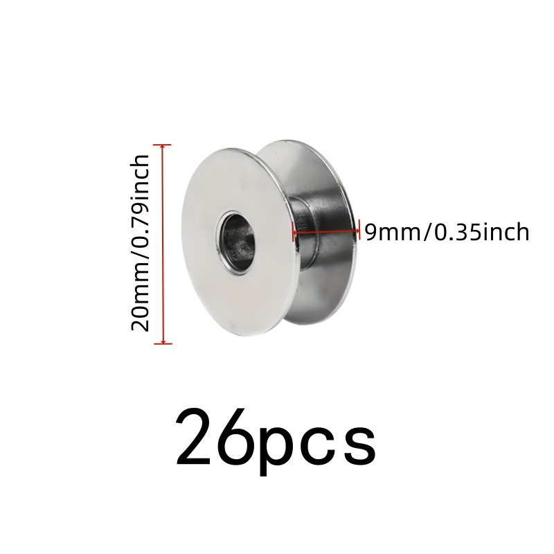 26 قطعة من بكرات الخيوط المعدن - مراجعة Sewing Thread Production وسعره