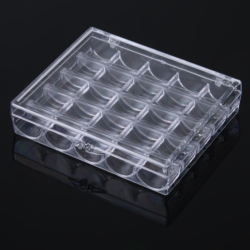 صندوق تخزين بلاستيكي لـ 25 بكر - مراجعة Bobbin Organizer Box وسعره
