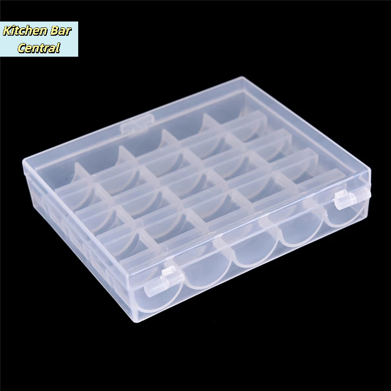 【25 بكرة خيط فارغة، صندوق بلاس - مراجعة Bobbin Organizer Box وسعره