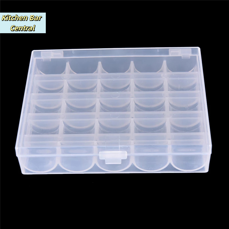 【25 بكرة خيط فارغة، صندوق بلاس - مراجعة Bobbin Organizer Box وسعره