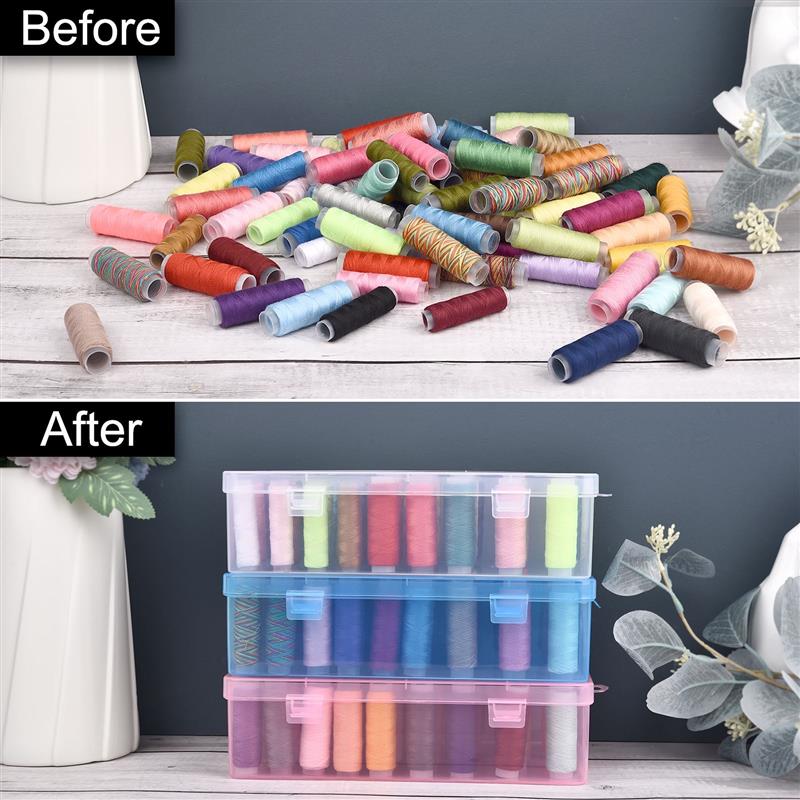 صندوق تخزين خيوط الخياطة ، بكر - مراجعة Bobbin Organizer Box وسعره